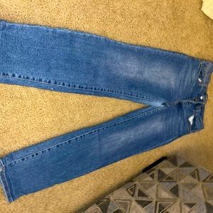 CP High Rise Destructed Rolled Cuff Mom Jeans